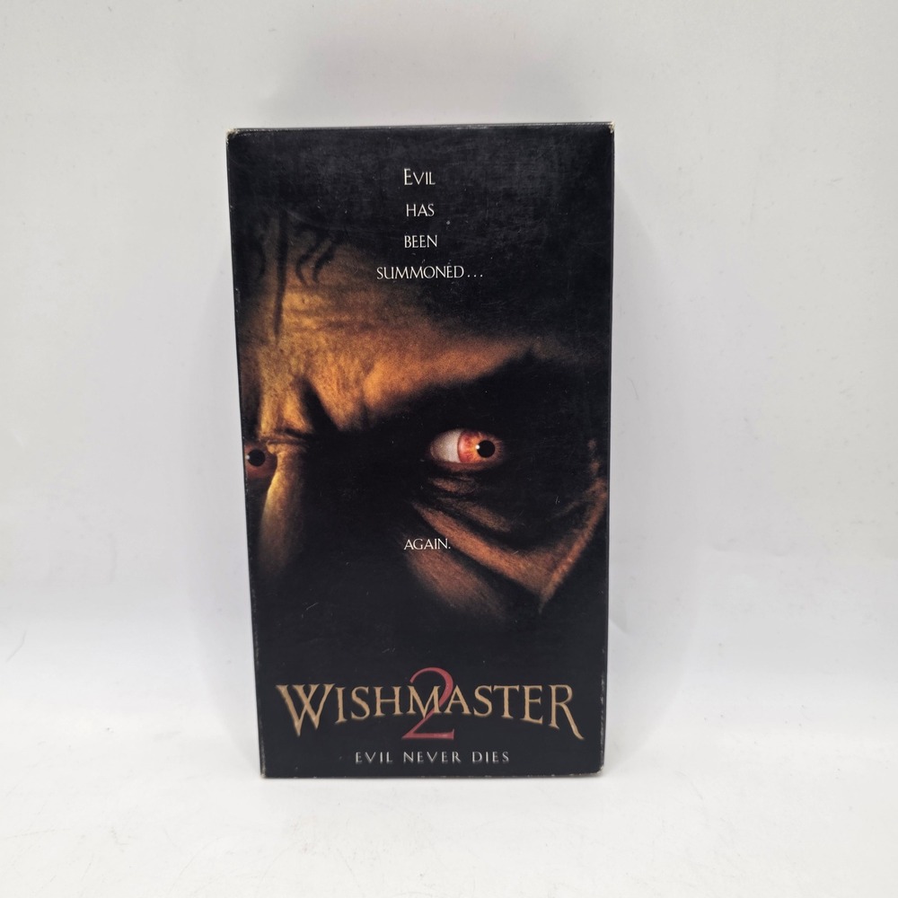 Artisan Wishmaster 2 Evil Never Dies VHS Horror Movie 1999‎ Cult Classic Retro
